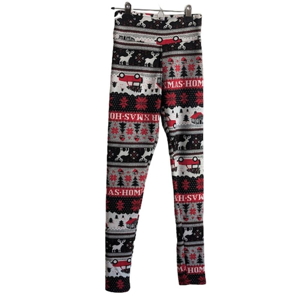 No Boundaries, Childs Small(3-5) Home For Christmas Red White Black Pajama pants